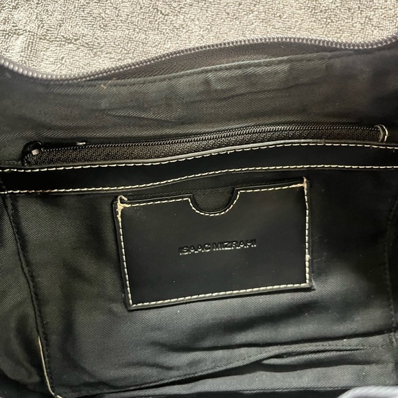 Isaac Mizrahi Black Hobo Bag with Gold Hardware - Picture 6 of 6